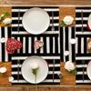 1PC Valentine'S Day Heart Placemats,Stripes Design, Hand Wash Only, for Dining & Kitchen Decor