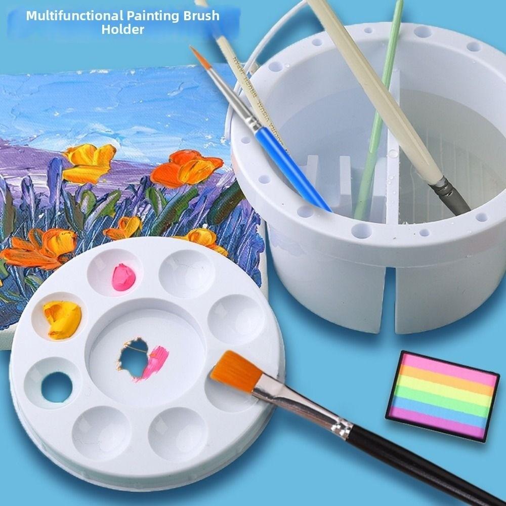 Portable Paint Brush Washer Handheld Brush Cleaning Tool Brushes Tray Basin  Art Supplies