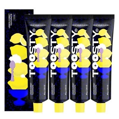 Pasta do zębów Sorbet cytrynowy z ząbkami, 80g, 4 sztuki