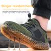 Sommer Mesh Arbeits-Sneaker Leichte Stahlkappen-Arbeitsstiefel Unzerstörlicher Sicherheitsschuh Atmungsaktiver Bauarbeitsstiefel Schuhwerk