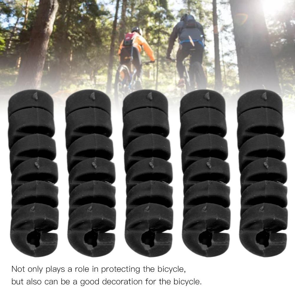 10PCS Anti-Friction Bike Cable Sleeve TPR Bicycle Brake Line Pipe Guard  Cable Protection