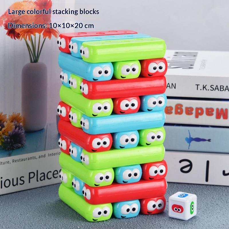 1 Set Colorful Building Blocks Toys Interesting Stacking Tower Children Toy Parent-Child Games Family Party Game Gifts For Kids L