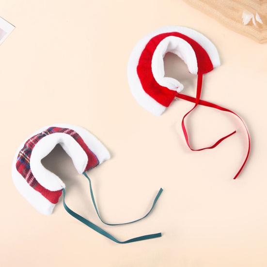 Pet Hamster Cape Red White Small Animals Christmas Outfit for Rabbit Guinea Pig Parrot African Greys Parakeet Cockatiel Cosplay Accessories