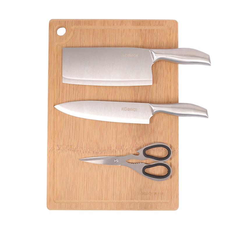 Kangbach KOM20A4 Bamboo Cutting Board 4-Piece Set