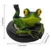 Harz Frosch Gartendekoration Exquisites Froschgeschenk Harz Schwimmende Froschdekoration für Außengarten Teich Schwimmend für Balkon