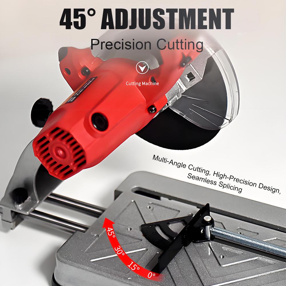 Multi-Purpose Portable Cutting Machine Saw 220V Desktop Small High Power Wood Metal Steel Aluminum Guideway Cutting Machine