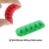 1PC 10G 7 Colour Silicone Wire Charger Lead Fixing Clips SUSB Cable Organizer Winder Desktop Tidy Holder for Mouse Headphone