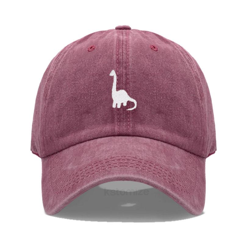 Unisex Soft Cotton Dad Hat Dinosaur Embroidery Baseball Cap For Women Men Adjustable Unisex Casual Sports Caps