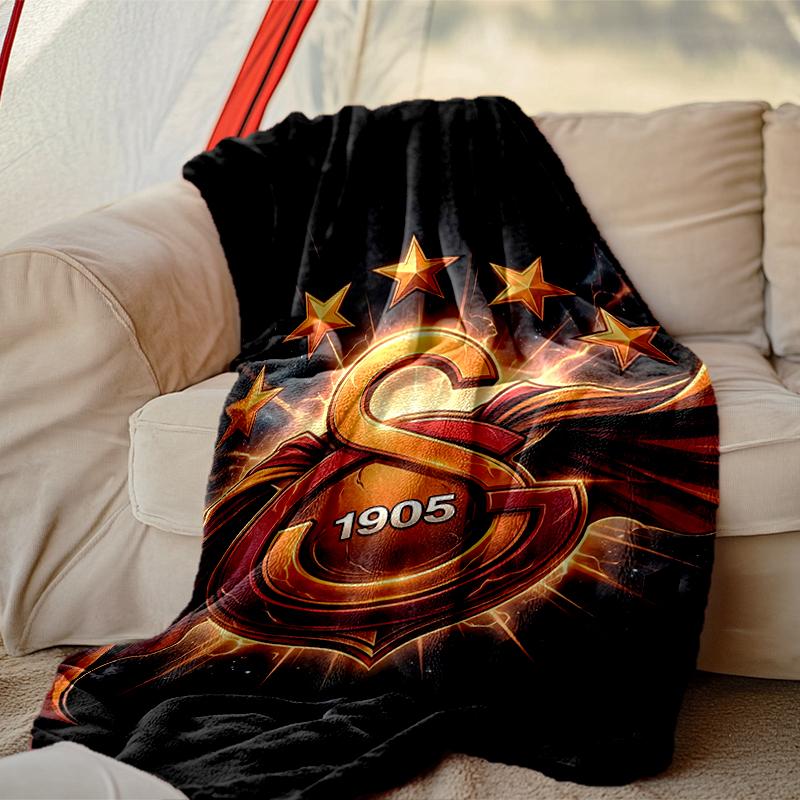 [Galatasaray SK Blanket] Soft Throw Blanket for Bed Sofa, Holiday Gift Blanket for Women Men Family Friend