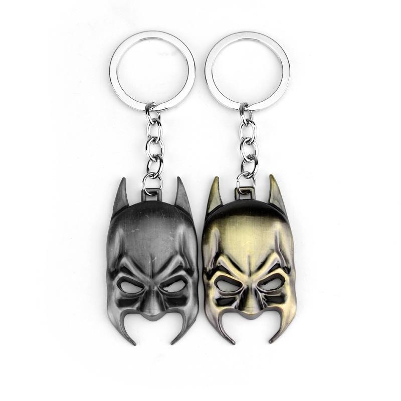 Movie Super Hero Mask Logo Keychain Key Holder Pendant Charm Cosplay Jewelry Birthday Gift drop-ship