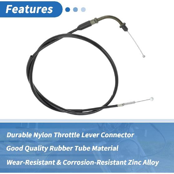 110cm Motorcycle Throttle Cable No.8831200 Throttle Control Cable for Harley Sportster XL883 XL1200 2002-2014