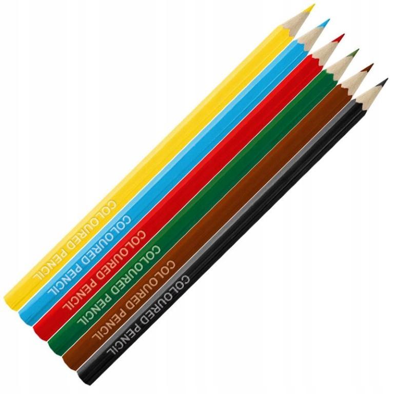 Hexagonal Colored Pencils Olo, 6 Colors