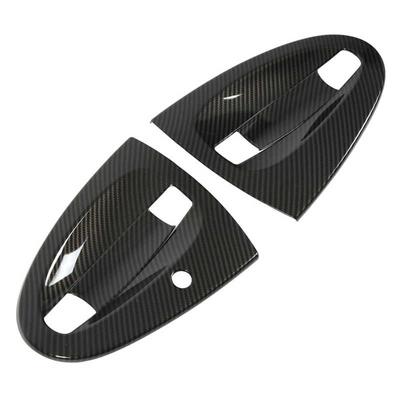 4pcs Carbon Fiber Style Car Exterior Door Handle Bowl Cover Trim Replacement  For Smart Fortwo W451