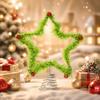 Creative Design Plush Star Decoration Furry Christmas Tree Decorations  Home Decor