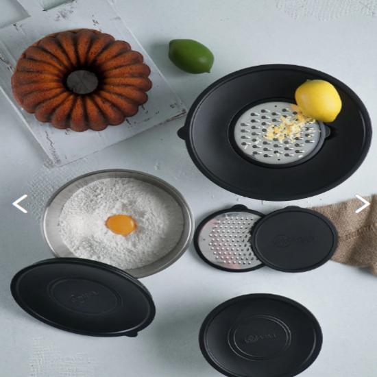 

Карат 16-20-24см стальная 9-частная терка-миска для смешивания