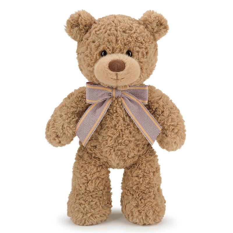 Tie Bow Teddy Bear Plush Toy Cartoon Stuffed Animal Doll Kids Companion Gift