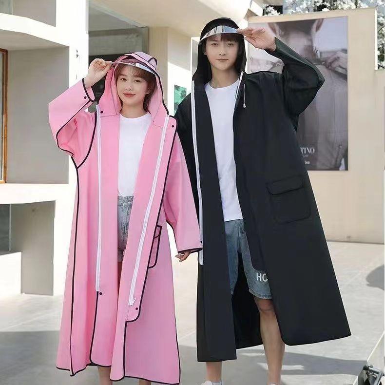 Raincoat Women's Summer Long Full Body Single Adult Riding Rainstorm-proof One-piece Electric Vehicle Suit Poncho Men