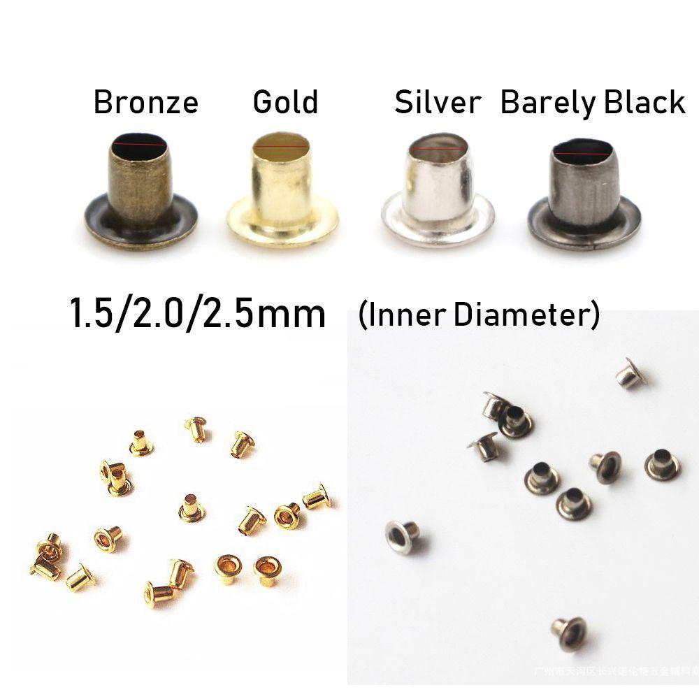50pcs Hot Shoes Clothes Mini Ultra-small  Bags Accessories Diy Dolls Buckles Metal Eyelet Buttons Belt Buckle