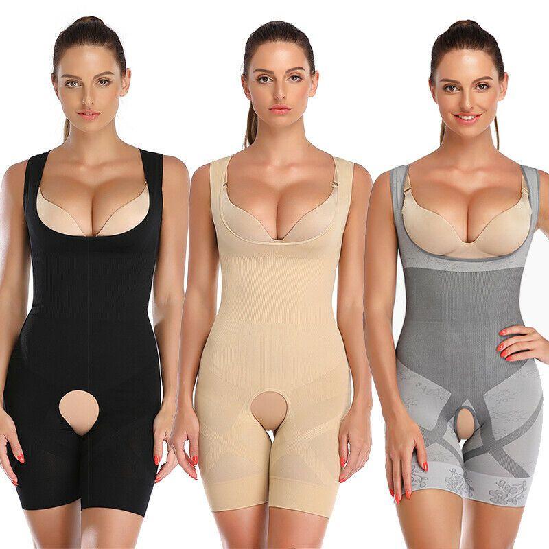 Comfortable Women Full Body Shaper Compression Bodysuit With Firm Control And Slimming Features