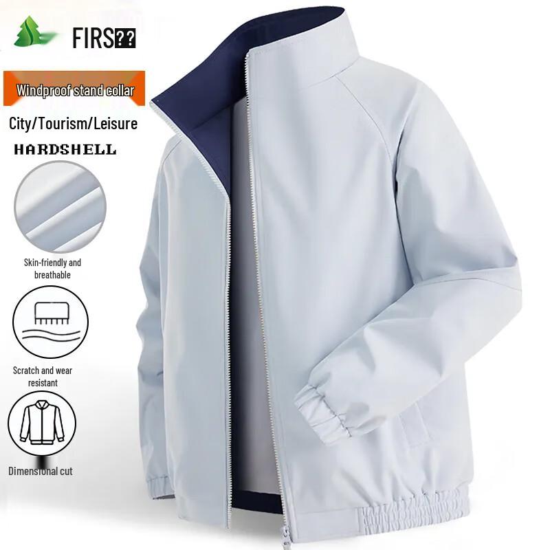 

FIRS Men s Casual Windproof Stand Collar Jacket 4XL