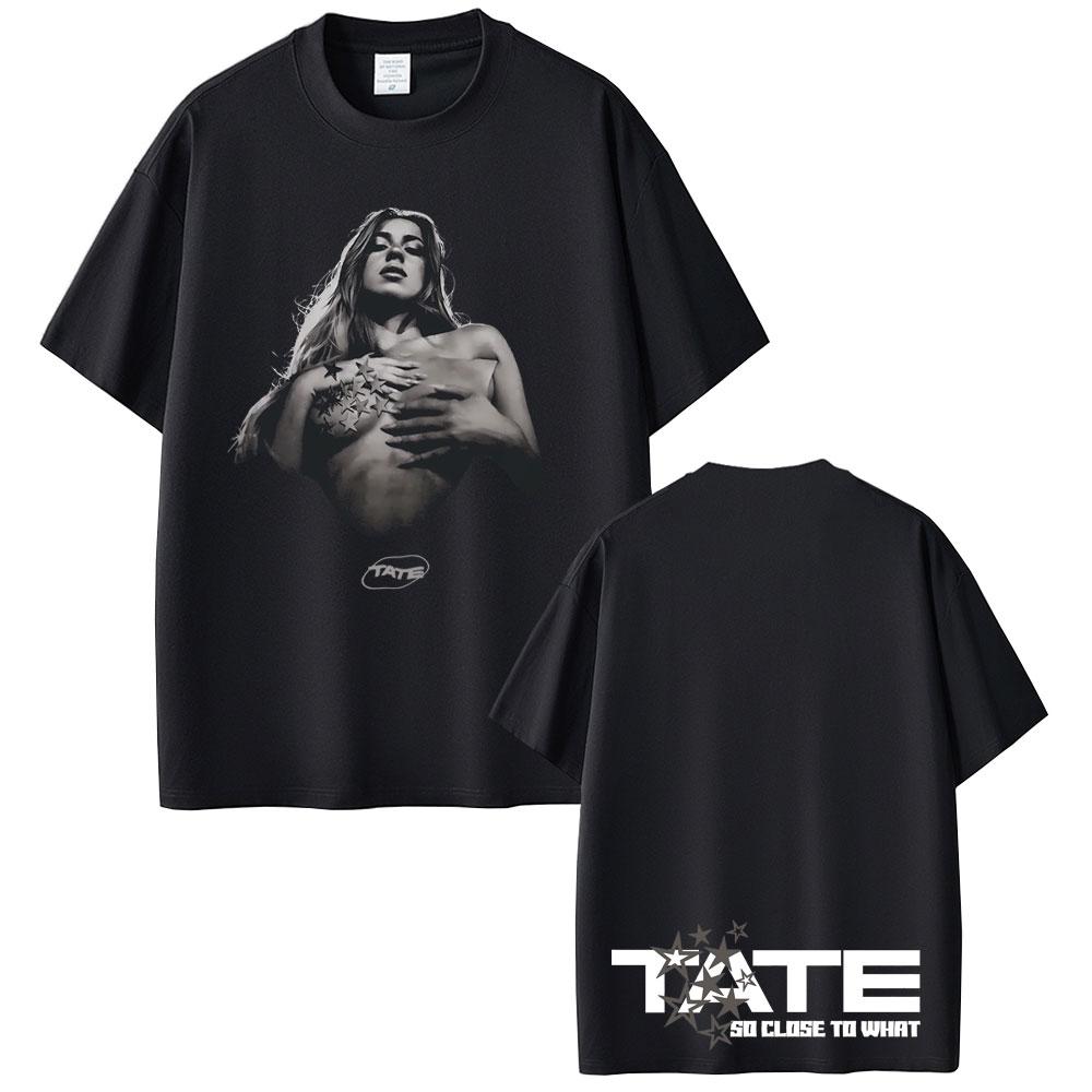 Tate Mcrae Graphic Tshirts Music Album So Close To What Miss Possessive World Tour T Shirts Unisex Fashion Trend Tshirt