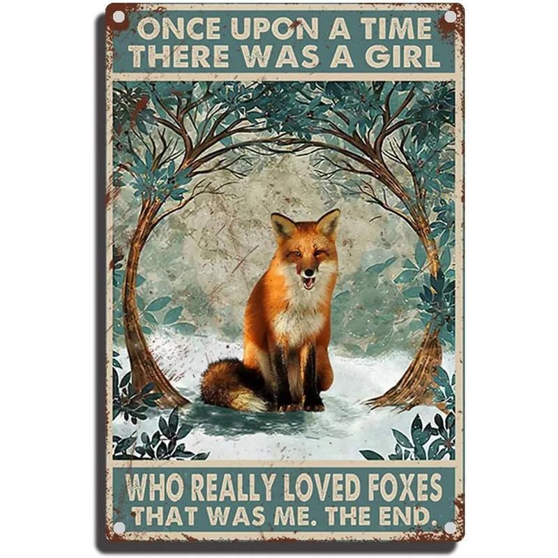 Metal Tin Signs Plaque A Girl Loved Cat Wall Decoration Vintage Iron Painting Art Posters for Man Cave Home Cafe Garden Club