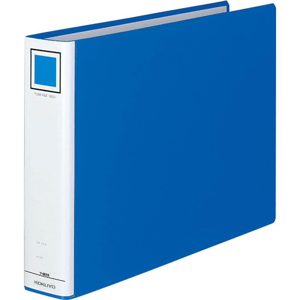 Kokuyo Pipe B4 Holds 500 File, Landscape, 2-Hole, Sheets, Blue, F-E659B синий