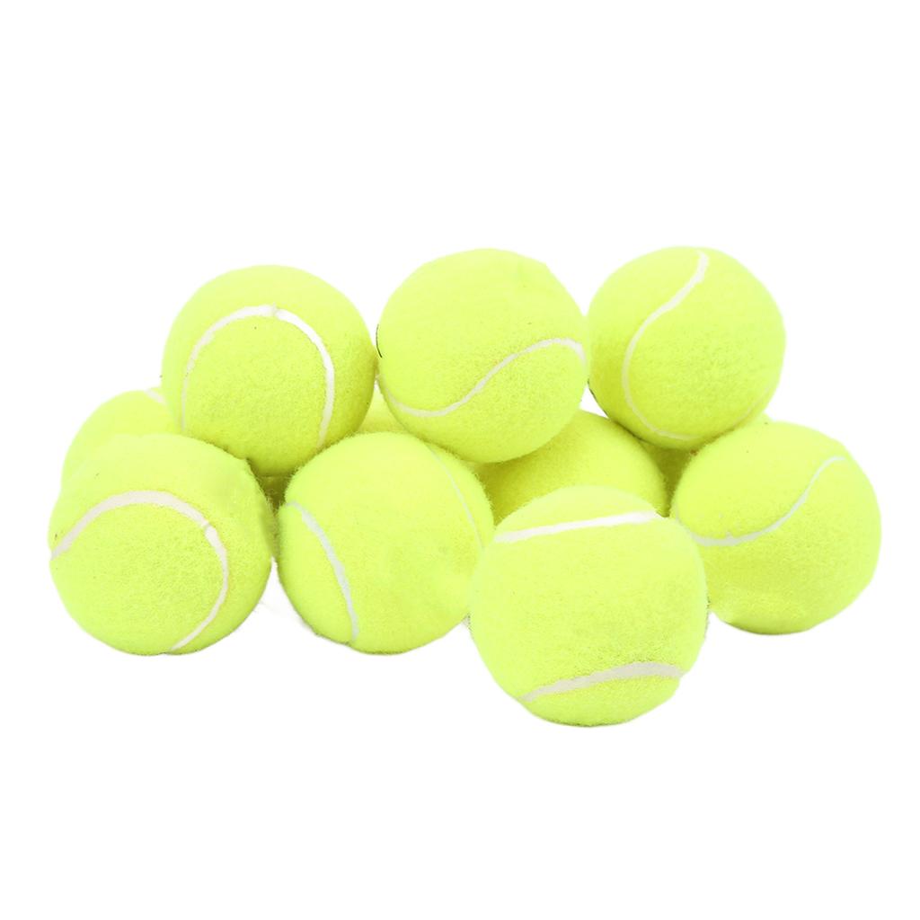 12Pcs Tennis Balls High Resilience Cashmere Rubber Durable Tennis Training Equipment for School Club