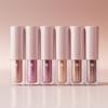 6-color Waterproof Metallic Liquid Eyeshadow Sparkle Glitter Eye Pigment Long Lasting Quick Dry Eye Makeup for Women