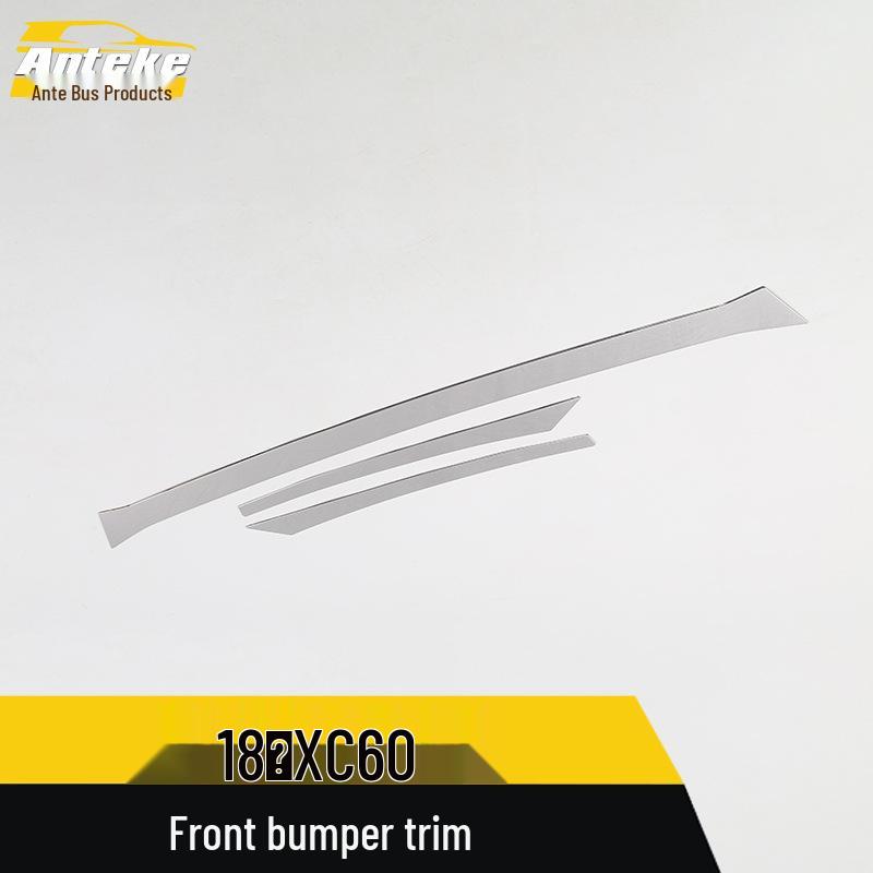 XC60 Frontstoßstangenlippe Zierleiste: Kratzerfeste Kühlergrillleiste, Dekorativer Aufkleber (Passend für 18 Modelle)