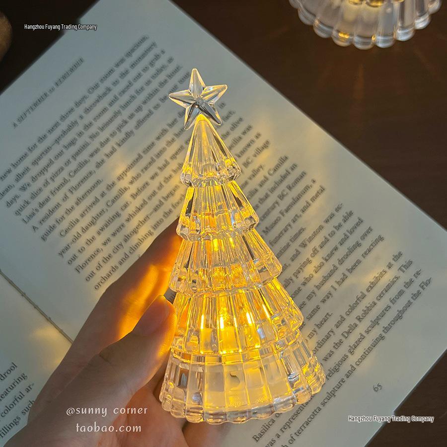Star Christmas Tree Desk Night Light: Festive Atmosphere Lamp and Luminous Ornament for New Year and Spring Festival Decor.