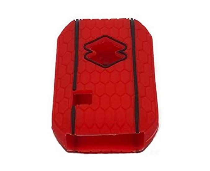 Suzuki Silicone Key Smart Key Compatible with New Wagon and Hustler [SNZ] Cover, 2-Button Case, R, Swift, Jimny, (Red)