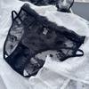 Ladies Spring and Summer Sexy Lace Thin Band Hollow Jacquard Net Gauze Triangle Briefs