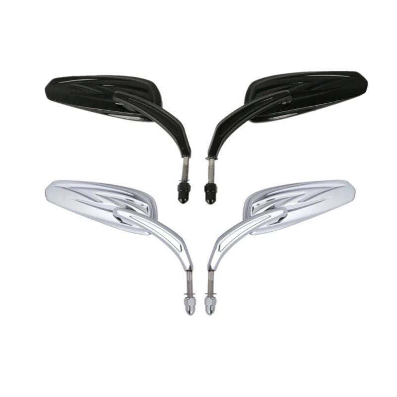 Motorcycle 8mm Rear View Mirrors For Harley Sportster XL Softail Touring Road King Road Glide Electra Glide