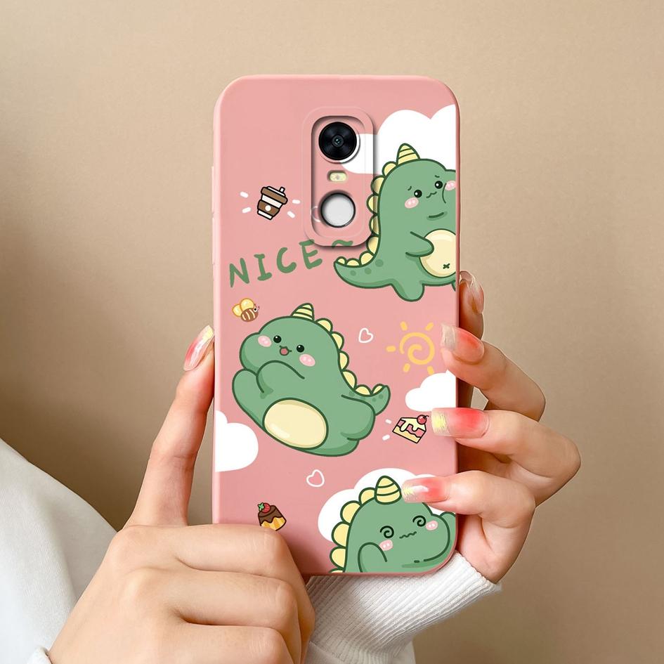Hülle für Redmi Note 8 7 7S 9 9S 9T 10 10S 10T 5 K80 Pro Max Plus Freche Dinosaurier-Muster Weiches Silikon Premium Schutzhülle für Redmi Capa