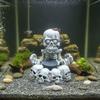 Simulated Fish Tank Skeleton Landscaping Resin Reptile Tank Skeleton Ornament  Reptile Hiding Spots