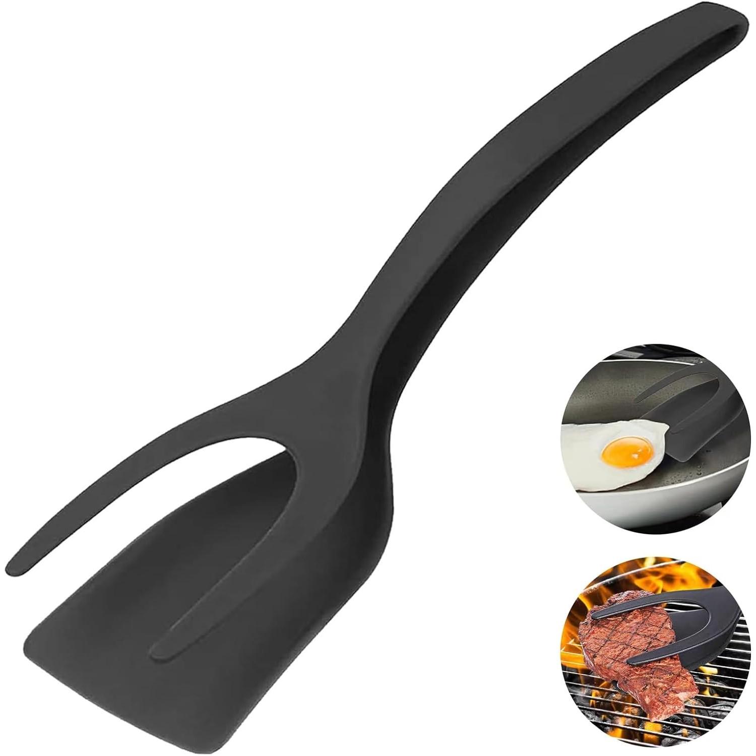

Лопатка для яиц 2 в 1, лопатка для переворачивания яиц, захват и перекидная лопатка, щипцы, вращатели жареных яиц, кухонная лопатка с антипригарным покрытием, зажим для омлета, кухонный инструмент для приготовления пищи