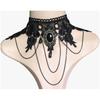 Gothic Lace Choker Black Retro Gothic Punk Style Necklace for Women Girls for Halloween Decorations Party Accessory