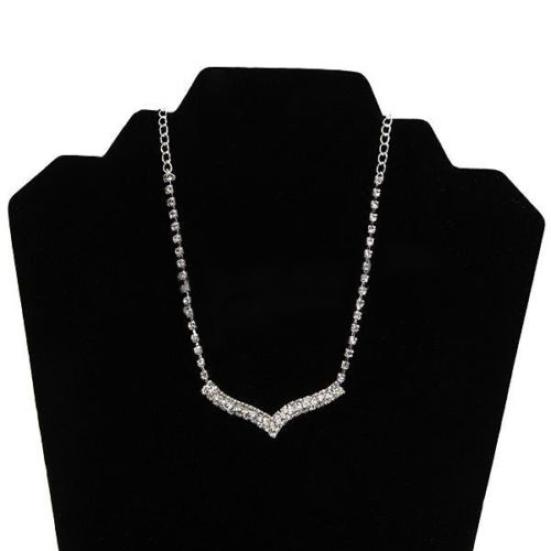 Fashion Women Lady Rhinestone Stud Earring Necklace Wedding Bridal Jewelry Set