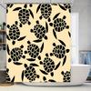 Seascape Turtle Pattern Shower Curtain Waterproof Fabric Decorative Liner for Bathrooms In Multiple Sizes