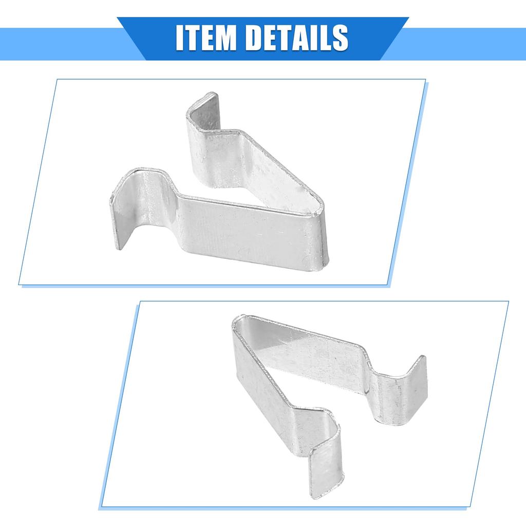 VekAuto Trunk Tail Panel Windshield Pillar Trim Clip Fender Fastener Rivet Retainer Fits VW Golf 2015-2021 Silver Tone Metal 10pcs