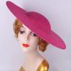 Wide Brim Vintage Fascinator Hat Big Bride Headdress Exquisite Masquerade Top Hat  Party