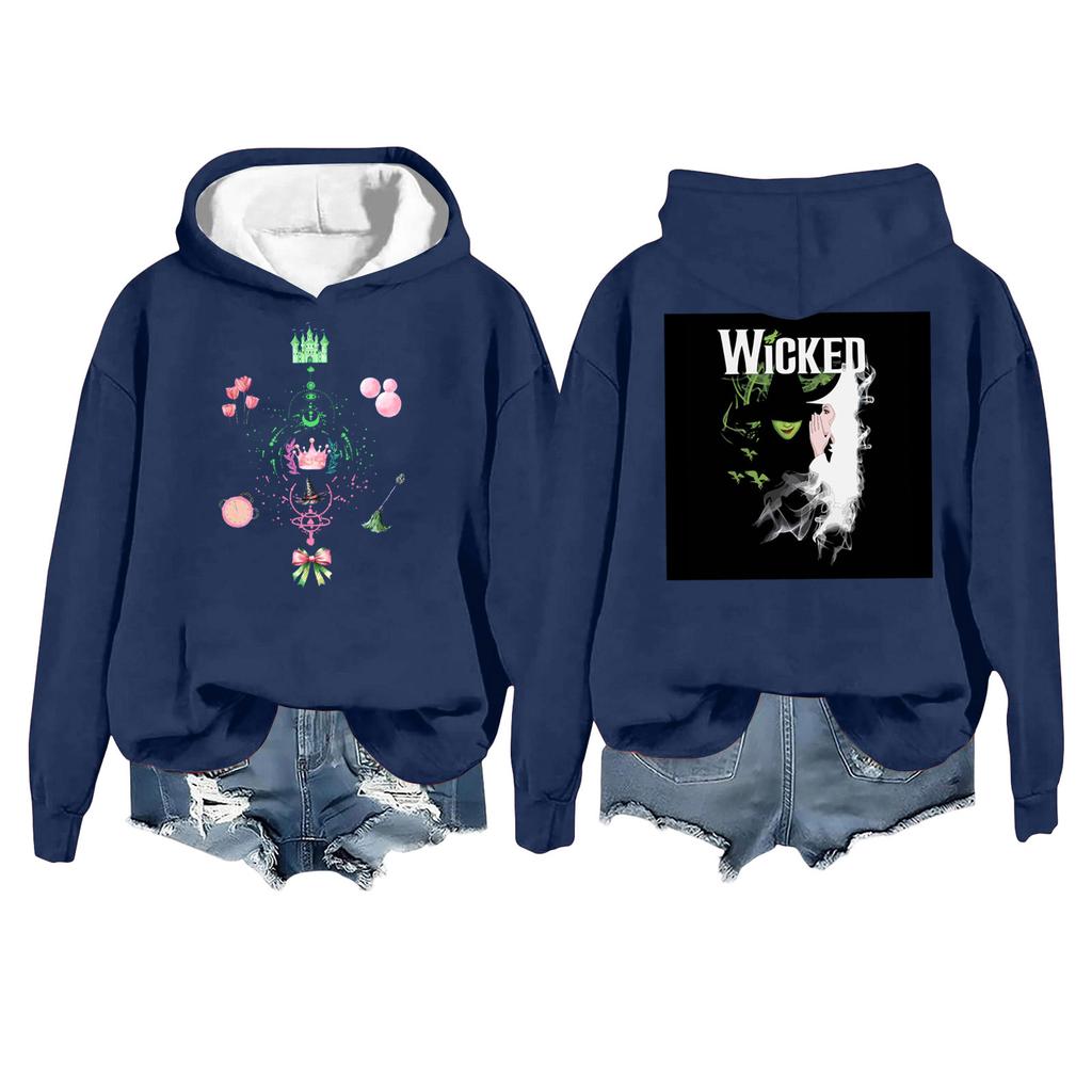 Women's Fashion Casual Long Sleeve Loose Printed Pullover Sports Long Sleeve Hooded Sweatshirt