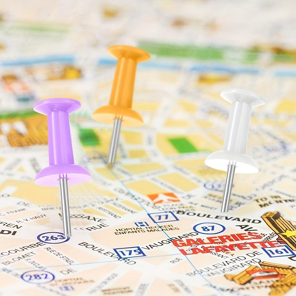 1 Box of Macaron Pushpins, Suitable for Thumb Pushpins for Bulletin Boards, and Also Suitable for Pushpins for Cork Panel Wall Decoration