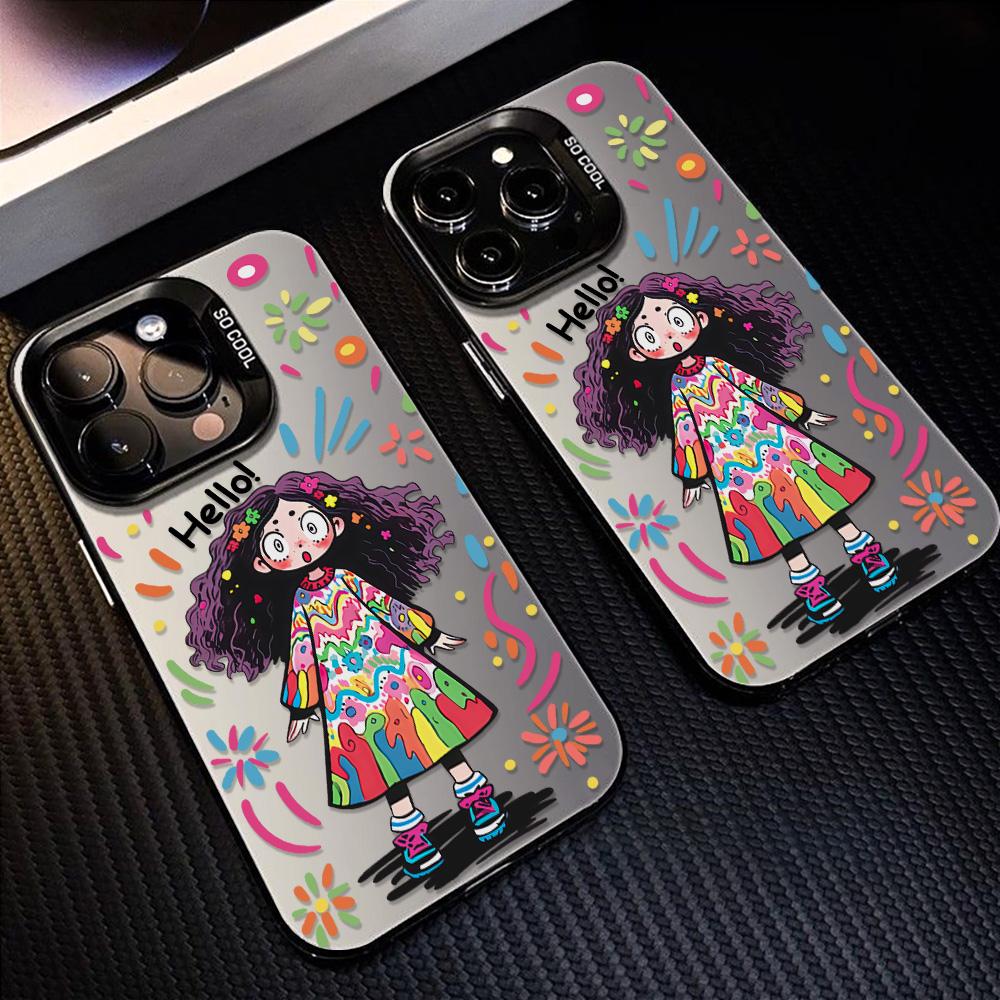 Painted Phone Case for iPhone 11 14 15 16 iPhone 17 11 12 13 for 17 14 15 16 Pro14 15 16 Pro Max for Samsung S25 Ultra S24 S25 A36 A56 A16 Hard Cover