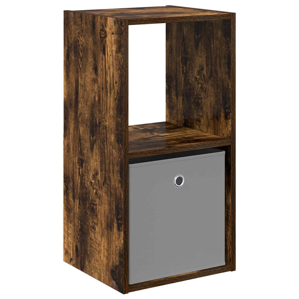 Nightstand Smoked Oak 35 x 32 x 68.5 cm Engineered Wood