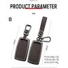 Leather Metal Shell Car Key Fob Cover Case Compatible With Genesis G70 2020
