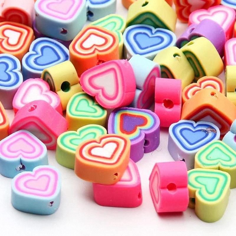 10mm Polymer Clay Beads - Fruit, Animal, Smiley Face Designs for DIY Jewelry Accessories