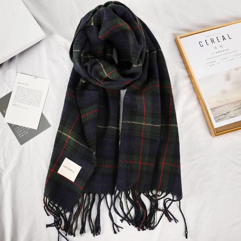 

Plaid Winter Scarf Women neck head Scarves Fashion Casual Scarfs Cashmere ladies shawls and wraps Bufandas Hombre
