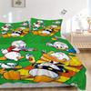 3pcs Duck Family Picnic Bedding Set Includes 1 Quilt Cover and 2 Pillowcases, Comfortable S038